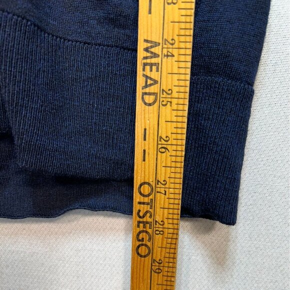 Banana Republic Womens Preppy Merino Wool Longline Cardigan Sweater Size XS Navy - Picture 6 of 10